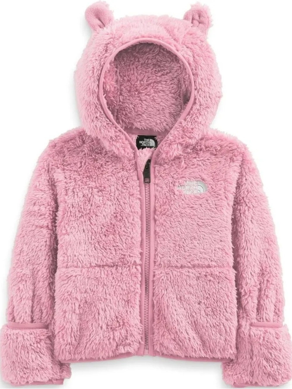 The North Face Baby Pink Plush Hooded Jacket